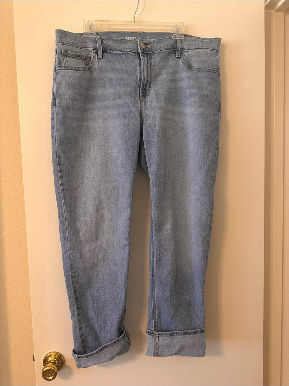 Old Navy Light Blue Mid-Rise Wow Boyfriend Jeans